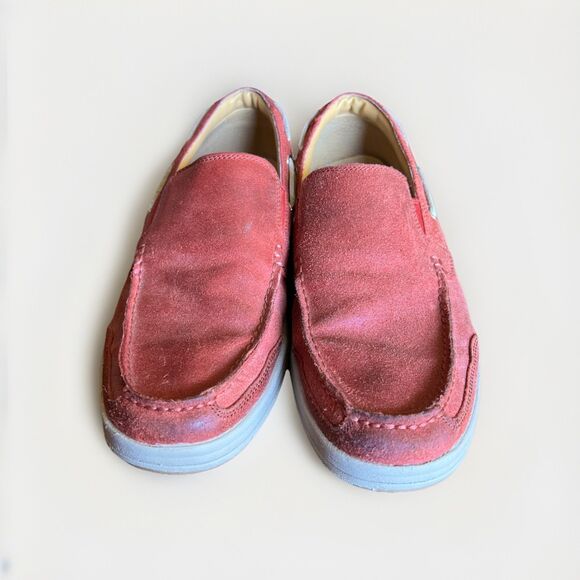 Cole Haan Dockside Mens Size 10.5M Shoes Red Suede Boat Shoe Comfort Loafer main image 5